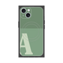 プレミアムスクエアケース with MagSafe［ オリジナル - initial two tone - A green ］