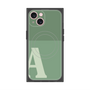 プレミアムスクエアケース with MagSafe［ オリジナル - initial two tone - A green ］