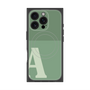 プレミアムスクエアケース with MagSafe［ オリジナル - initial two tone - A green ］