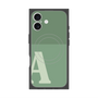 プレミアムスクエアケース with MagSafe［ オリジナル - initial two tone - A green ］
