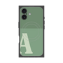 プレミアムスクエアケース with MagSafe［ オリジナル - initial two tone - A green ］