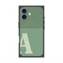 プレミアムスクエアケース with MagSafe［ オリジナル - initial two tone - A green ］