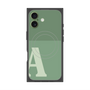 プレミアムスクエアケース with MagSafe［ オリジナル - initial two tone - A green ］