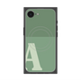 プレミアムスクエアケース with MagSafe［ オリジナル - initial two tone - A green ］