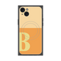プレミアムスクエアケース with MagSafe［ オリジナル - initial two tone - B orange ］