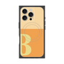 プレミアムスクエアケース with MagSafe［ オリジナル - initial two tone - B orange ］