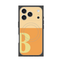 プレミアムスクエアケース with MagSafe［ オリジナル - initial two tone - B orange ］