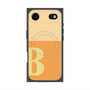 プレミアムスクエアケース with MagSafe［ オリジナル - initial two tone - B orange ］