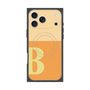 プレミアムスクエアケース with MagSafe［ オリジナル - initial two tone - B orange ］