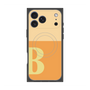 プレミアムスクエアケース with MagSafe［ オリジナル - initial two tone - B orange ］
