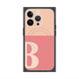 プレミアムスクエアケース with MagSafe［ オリジナル - initial two tone - B pink ］
