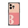 プレミアムスクエアケース with MagSafe［ オリジナル - initial two tone - B pink ］