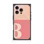 プレミアムスクエアケース with MagSafe［ オリジナル - initial two tone - B pink ］