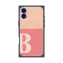 プレミアムスクエアケース with MagSafe［ オリジナル - initial two tone - B pink ］