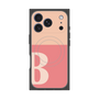プレミアムスクエアケース with MagSafe［ オリジナル - initial two tone - B pink ］
