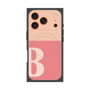 プレミアムスクエアケース with MagSafe［ オリジナル - initial two tone - B pink ］