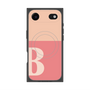 プレミアムスクエアケース with MagSafe［ オリジナル - initial two tone - B pink ］