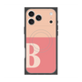プレミアムスクエアケース with MagSafe［ オリジナル - initial two tone - B pink ］