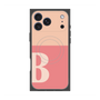 プレミアムスクエアケース with MagSafe［ オリジナル - initial two tone - B pink ］