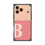 プレミアムスクエアケース with MagSafe［ オリジナル - initial two tone - B pink ］