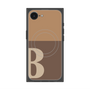 プレミアムスクエアケース with MagSafe［ オリジナル - initial two tone - B brown ］