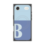 プレミアムスクエアケース with MagSafe［ オリジナル - initial two tone - B blue ］