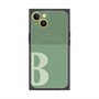 プレミアムスクエアケース with MagSafe［ オリジナル - initial two tone - B green ］