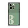 プレミアムスクエアケース with MagSafe［ オリジナル - initial two tone - B green ］
