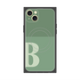プレミアムスクエアケース with MagSafe［ オリジナル - initial two tone - B green ］