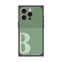 プレミアムスクエアケース with MagSafe［ オリジナル - initial two tone - B green ］