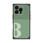 プレミアムスクエアケース with MagSafe［ オリジナル - initial two tone - B green ］