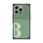 プレミアムスクエアケース with MagSafe［ オリジナル - initial two tone - B green ］