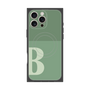 プレミアムスクエアケース with MagSafe［ オリジナル - initial two tone - B green ］
