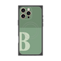 プレミアムスクエアケース with MagSafe［ オリジナル - initial two tone - B green ］