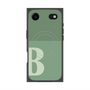 プレミアムスクエアケース with MagSafe［ オリジナル - initial two tone - B green ］