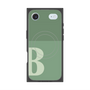 プレミアムスクエアケース with MagSafe［ オリジナル - initial two tone - B green ］