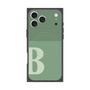 プレミアムスクエアケース with MagSafe［ オリジナル - initial two tone - B green ］