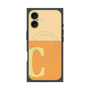 プレミアムスクエアケース with MagSafe［ オリジナル - initial two tone - C orange ］