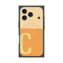 プレミアムスクエアケース with MagSafe［ オリジナル - initial two tone - C orange ］