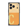 プレミアムスクエアケース with MagSafe［ オリジナル - initial two tone - C orange ］