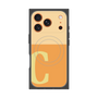 プレミアムスクエアケース with MagSafe［ オリジナル - initial two tone - C orange ］
