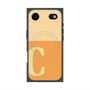 プレミアムスクエアケース with MagSafe［ オリジナル - initial two tone - C orange ］