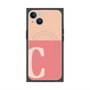 プレミアムスクエアケース with MagSafe［ オリジナル - initial two tone - C pink ］