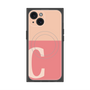 プレミアムスクエアケース with MagSafe［ オリジナル - initial two tone - C pink ］