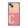 プレミアムスクエアケース with MagSafe［ オリジナル - initial two tone - C pink ］