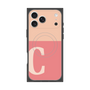 プレミアムスクエアケース with MagSafe［ オリジナル - initial two tone - C pink ］