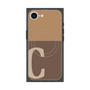 プレミアムスクエアケース with MagSafe［ オリジナル - initial two tone - C brown ］