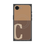 プレミアムスクエアケース with MagSafe［ オリジナル - initial two tone - C brown ］