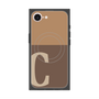 プレミアムスクエアケース with MagSafe［ オリジナル - initial two tone - C brown ］