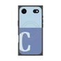 プレミアムスクエアケース with MagSafe［ オリジナル - initial two tone - C blue ］